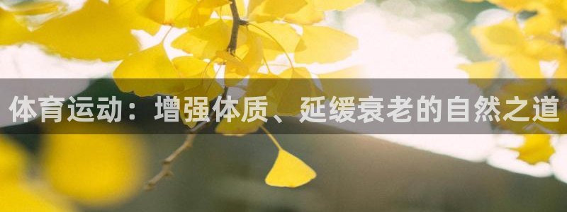 哈哈体育下载：体育运动：增强体质、延缓衰老的自然之道