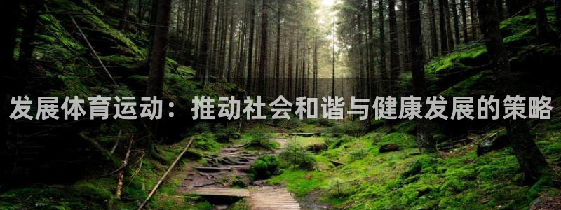 哈哈体育：发展体育运动：推动社会和谐与健康发展的策略